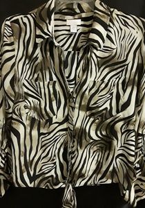 Chicos Zebra Blouse